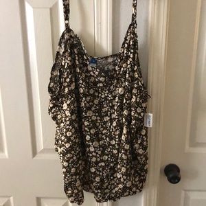 Old Navy: Black and yellow floral cami